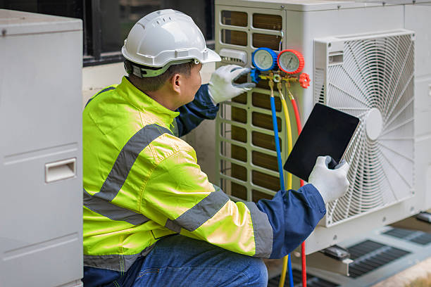 Professional Hvac technician working in Smithfield, NC